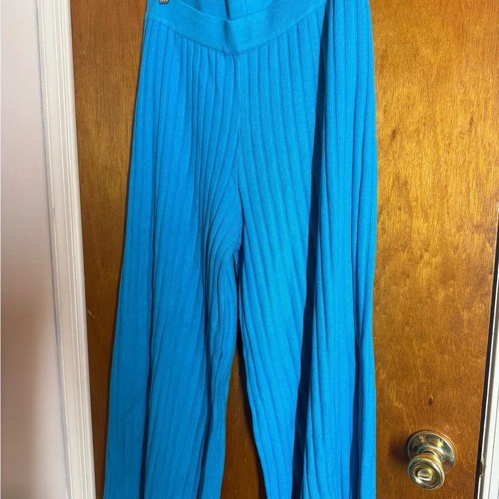 Lala Turquoise Ribbed Knit Set - Picture 6 of 7